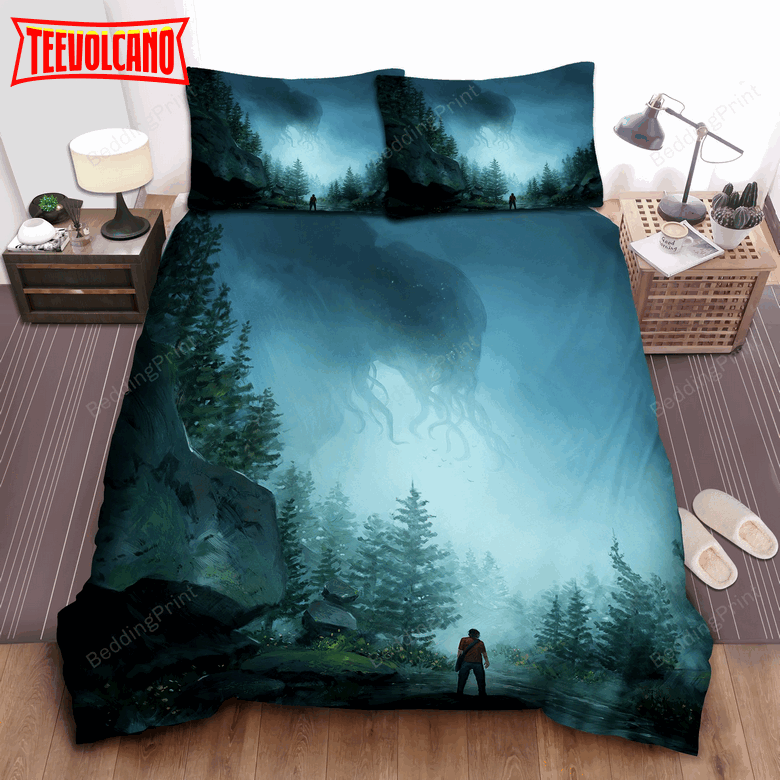 Cthulhu In The Mist Bed Sheets Duvet Cover Bedding Sets