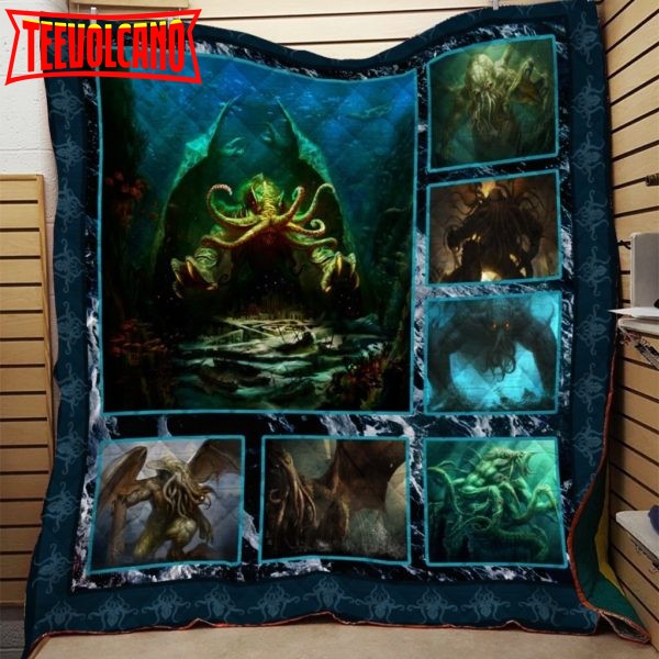 Cthulhu Personalized Customized Quilt Blanket