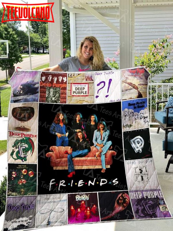 Deep Purple 3D Customized Quilt Blanket