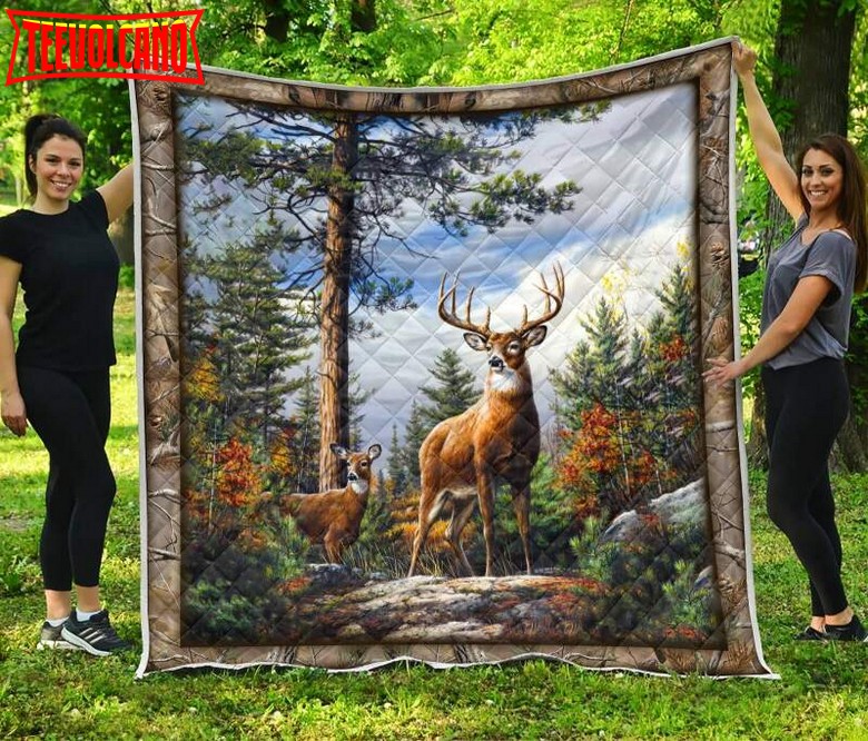 Deer Legend Like 3D Quilt Blanket