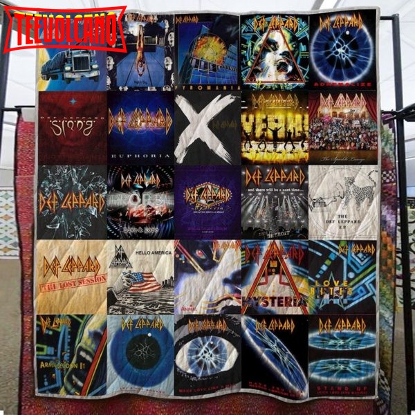 Def Leppard Xe2X80X93 New Arrival 3D Customized Quilt Blanket