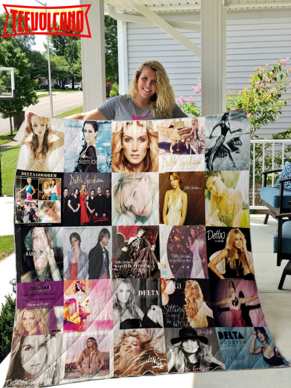 Delta Goodrem 3D Customized Quilt Blanket