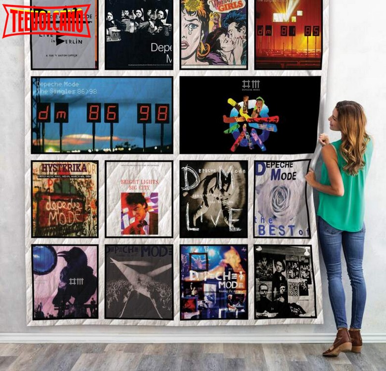 Depeche Mode Albums 3D Quilt Blanket