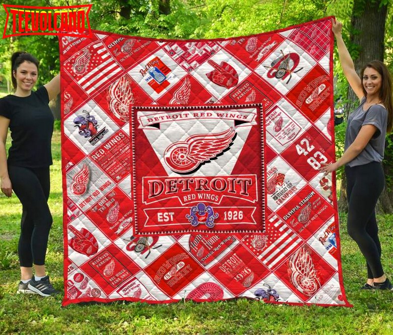 Detroit Red Wings 3D Customized Quilt Blanket