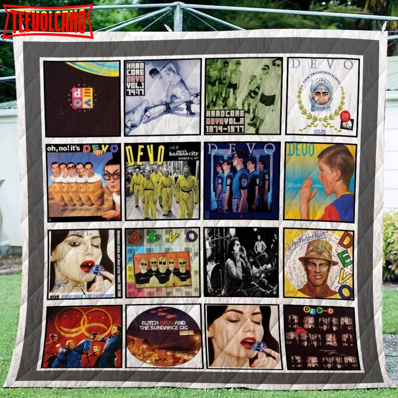 Devo Album Quilt Blanket