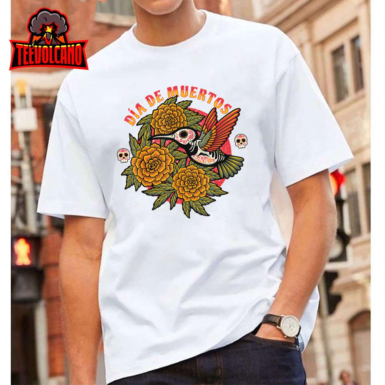 Dia de Muertos Hummingbird T-Shirt