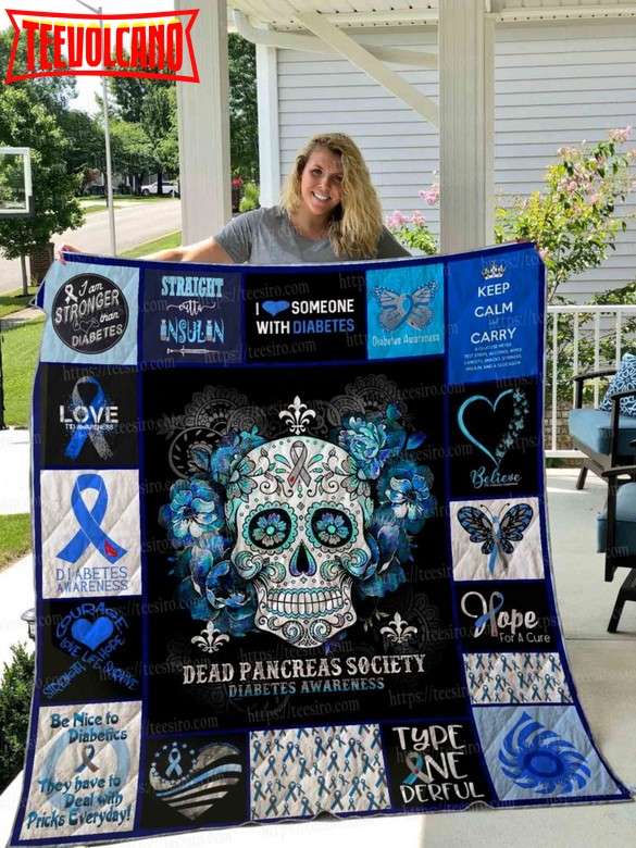 Diabetes Awareness 3D Quilt Blanket