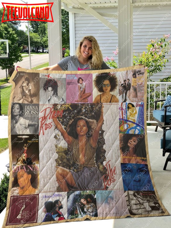 Diana Ross 3D Customized Quilt Blanket