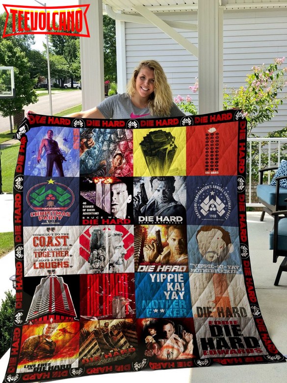 Die Hard Poster 3D Quilt Blanket