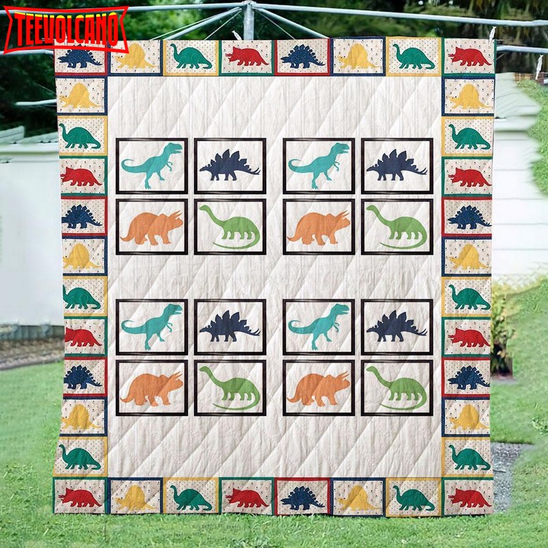 Dinosaur 3D Customize Quilt Blanket