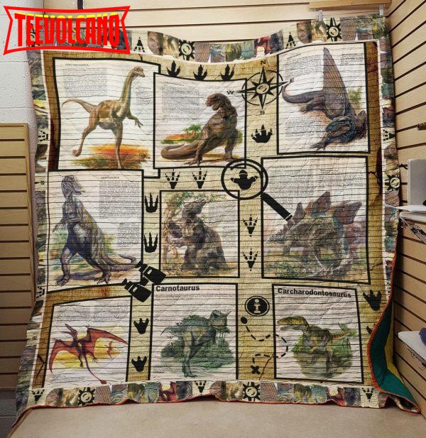 Dinosaur Carnotaurus 3D Customized Quilt Blanket