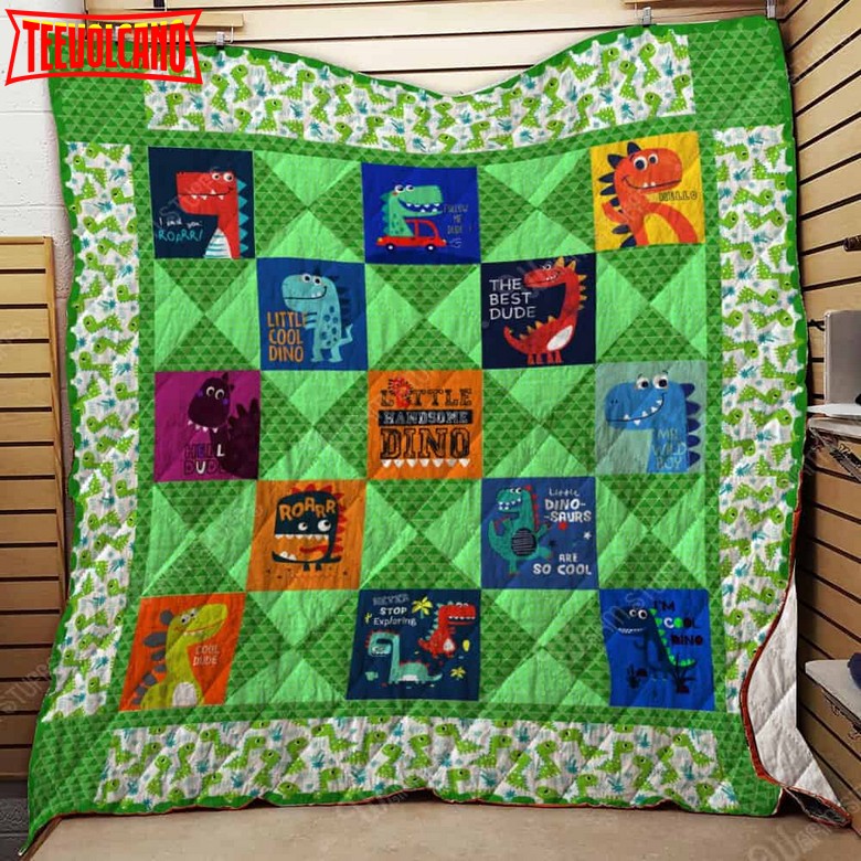 Dinosaur Dude 3D Customized Quilt Blanket