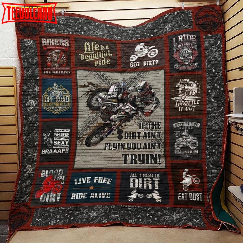 Dirt Bike Customize Quilt Blanket