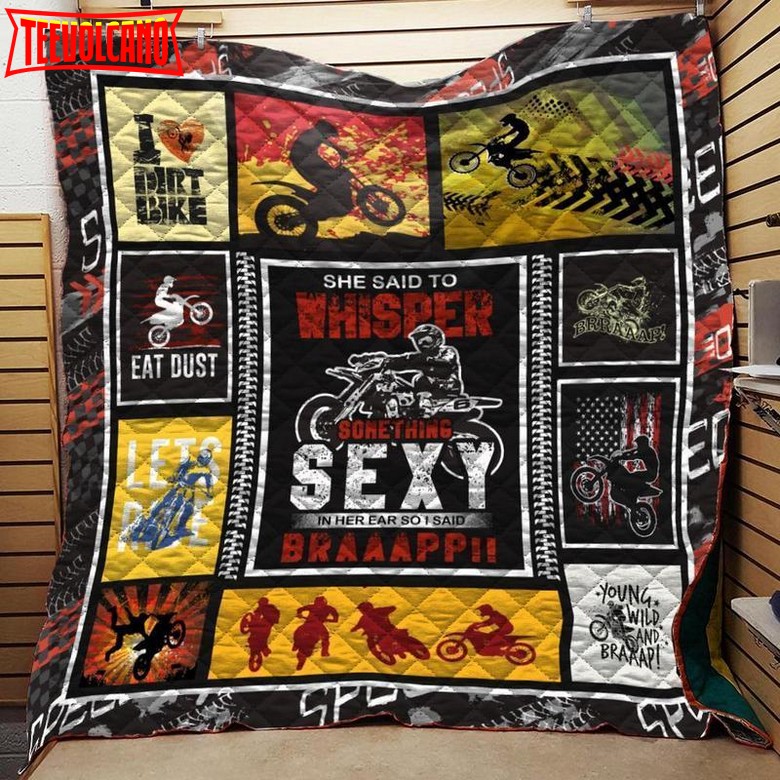 Dirt Bikes Customize Quilt Blanket