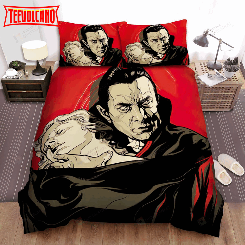 Dracula Movie Poster 2 Bed Sheets Duvet Cover Bedding Sets