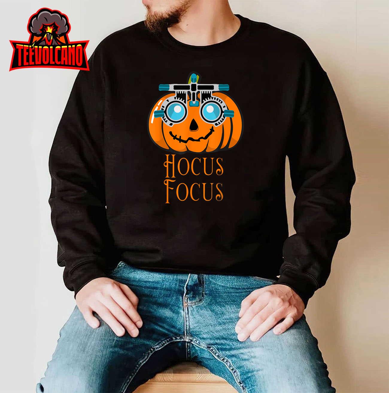 Hocus Focus Optometry Halloween Optometrist Eye Doctor Funny T-Shirt