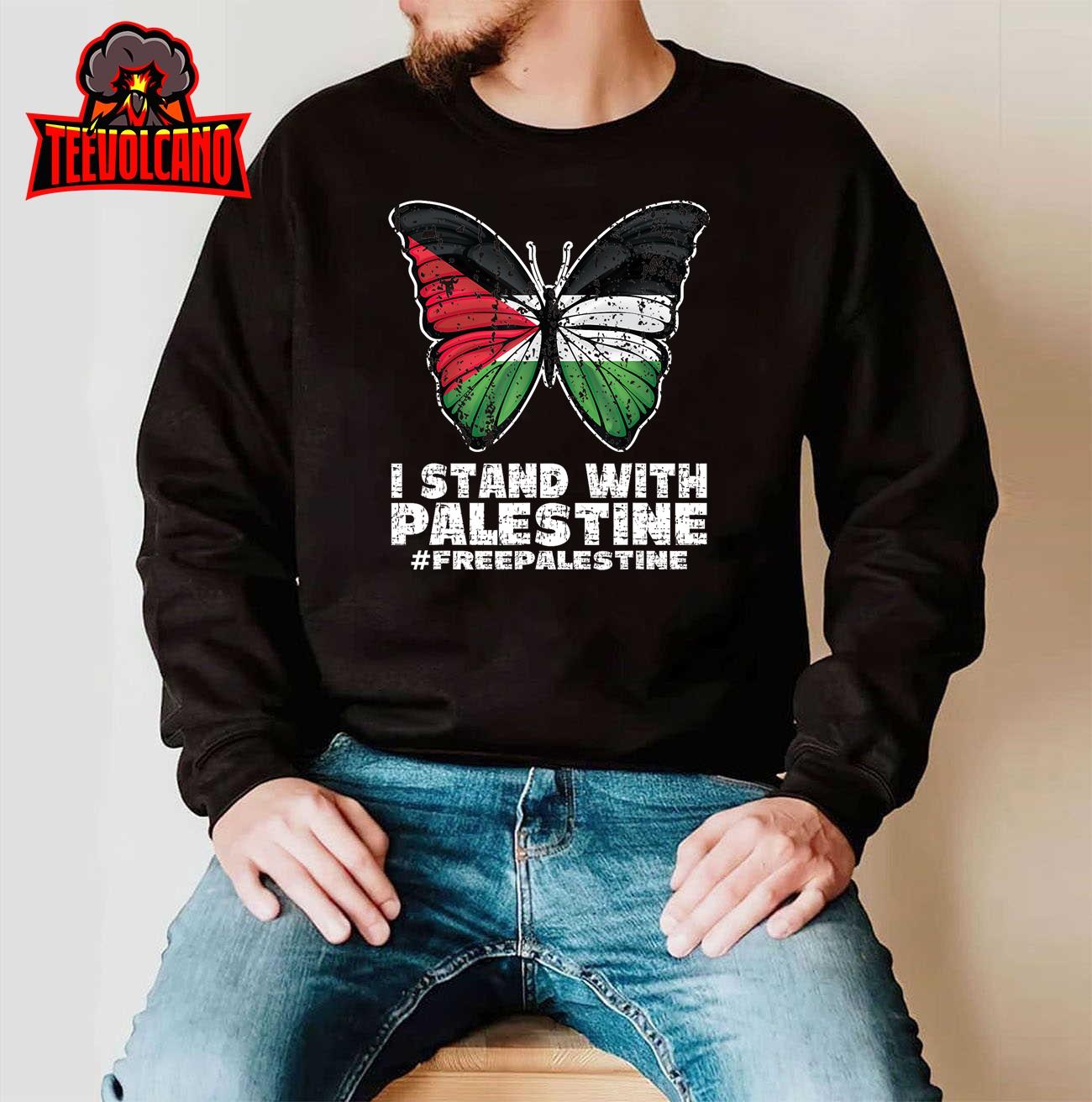 I Stand With Palestine For Their Freedom Free Palestine T-Shirt