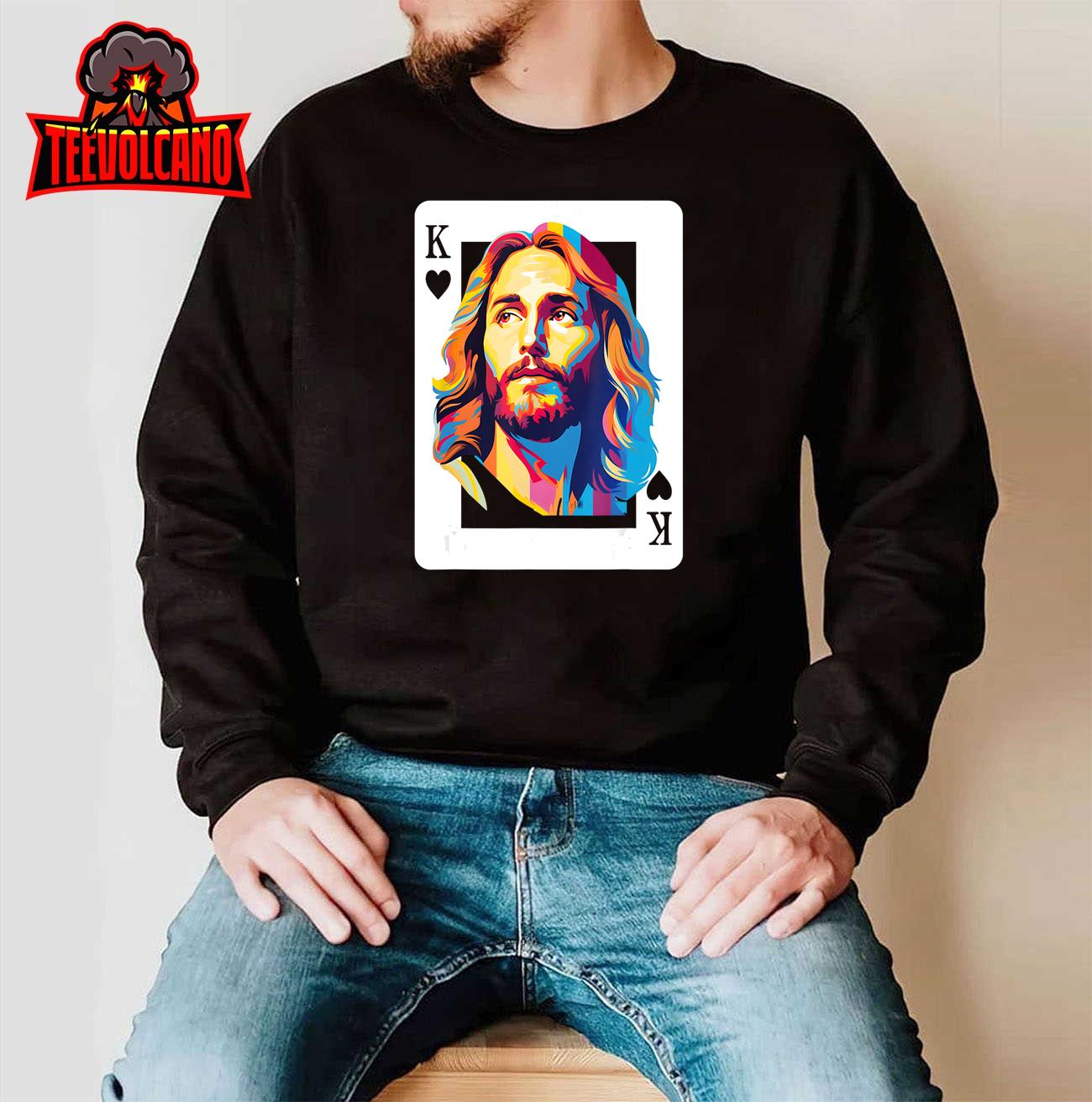 Jesus King Card Christian For Men Women T-Shirt