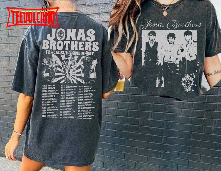 Jonas Five Albums One Night Tour Shirt, Jonas Brothers 2023 Tour Shirt V17