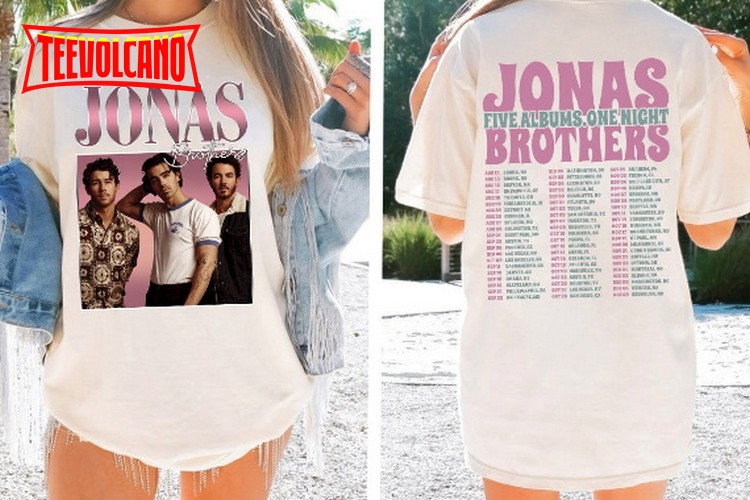 Jonas Five Albums One Night Tour Shirt, Jonas Brothers 2023 Tour Shirt V23