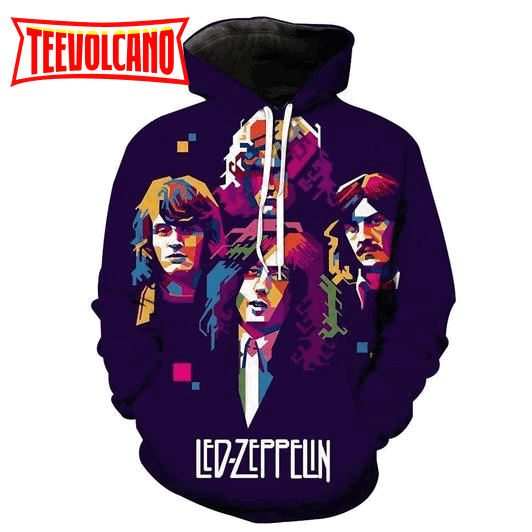 Led Zeppelin 3D Printed Hoodie