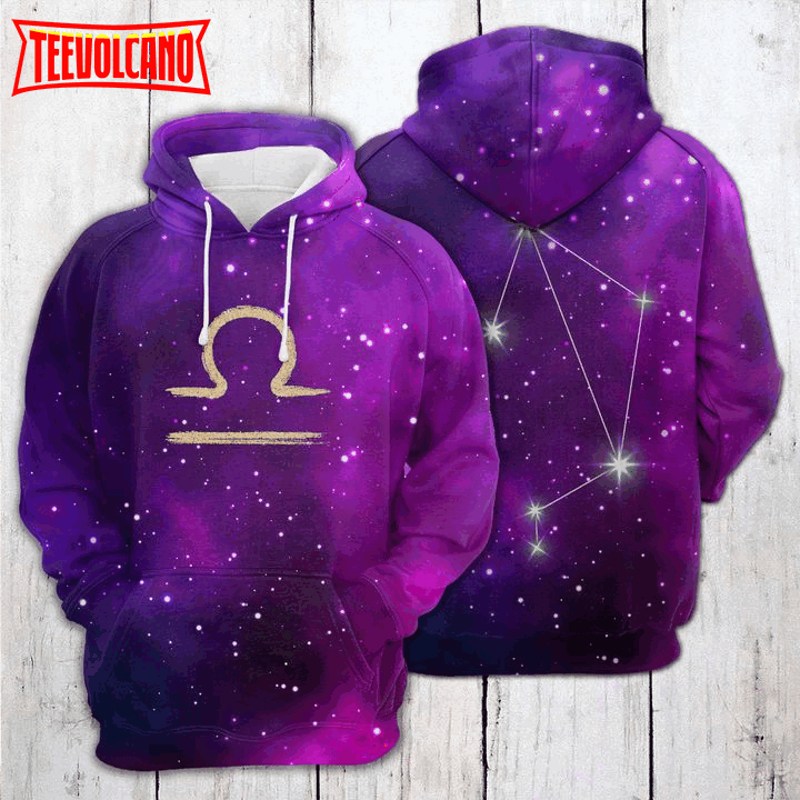 Libra Horoscope 3D Printed Hoodie