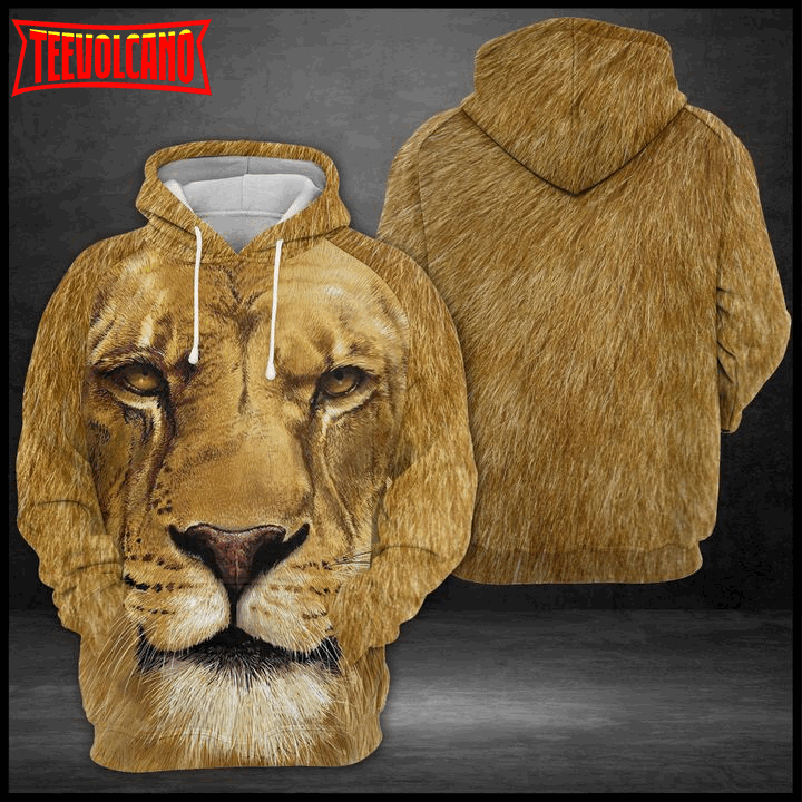 Lion Face 3D Printed Hoodie