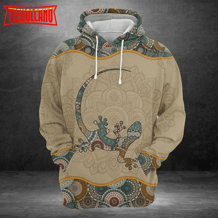 Lizard Mandala 3D Printed Hoodie