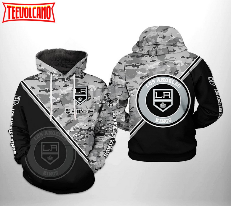 Los Angeles Kings NHL Camo Team 3D Printed Hoodie