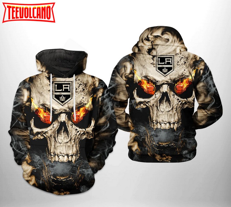 Los Angeles Kings NHL Skull 3D Printed Hoodie