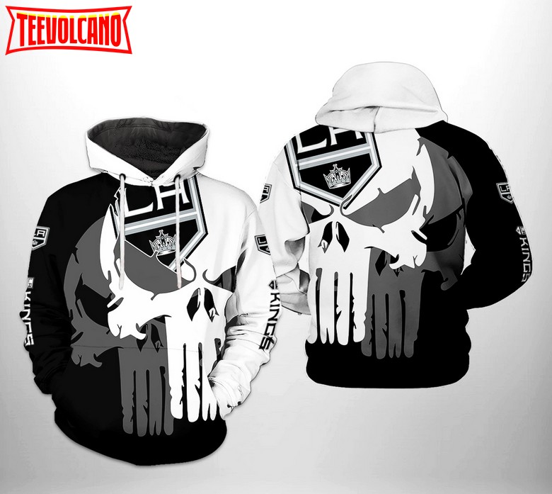 Los Angeles Kings NHL Team Skull 3D Printed Hoodie