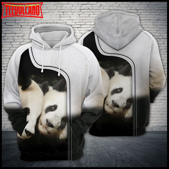 Love Giant Panda 3D Printed Hoodie