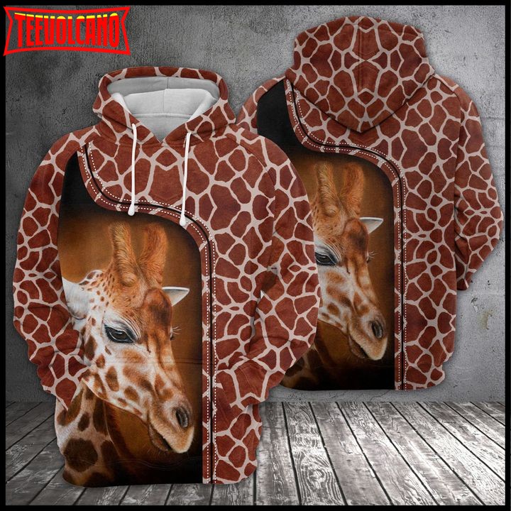 Love Giraffe 3D Printed Hoodie