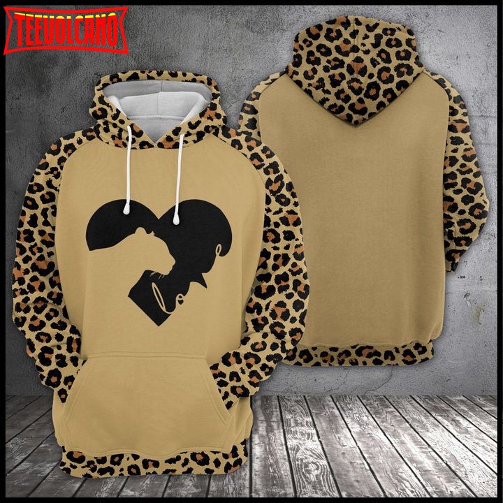 Love Leopard 3D Printed Hoodie