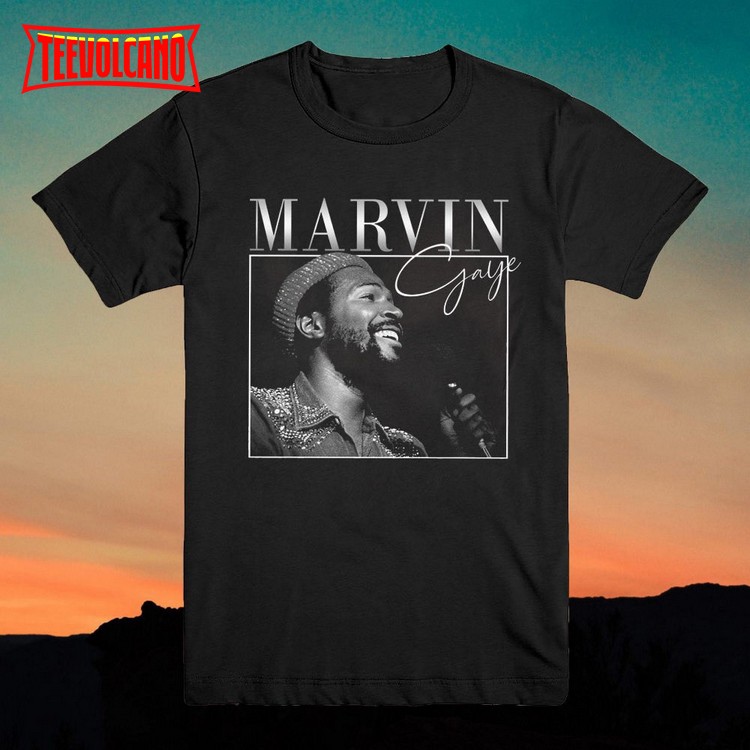 MARVIN Gaye T-Shirt 90S Inspired DESIGN THROWBACK  T Shirt