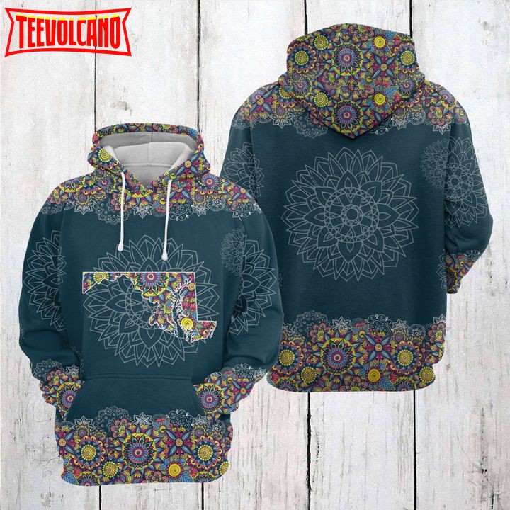 Maryland Mandala 3D Printed Hoodie