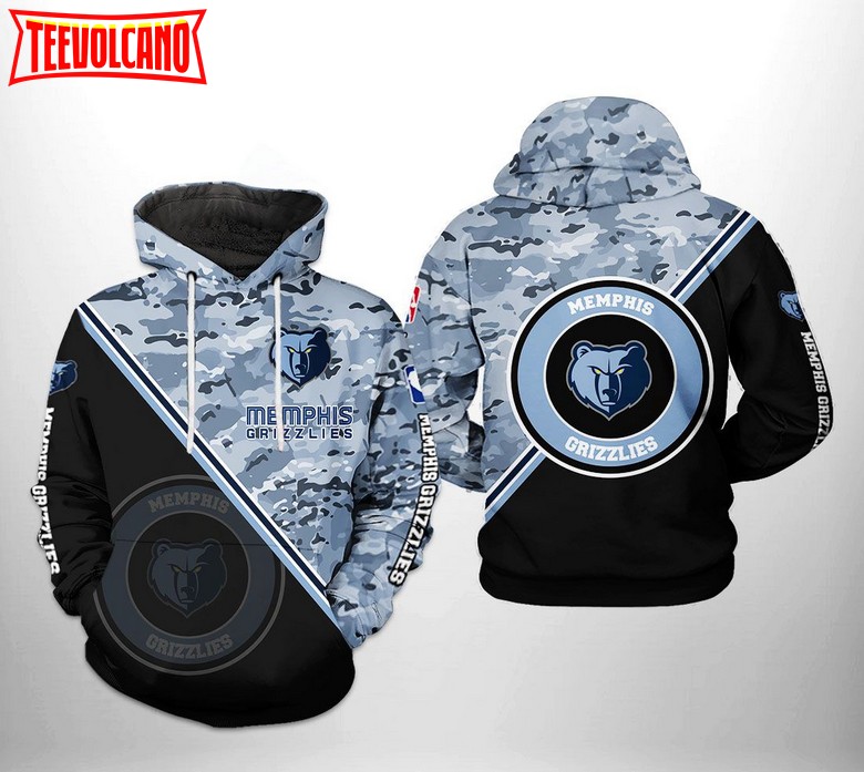 Memphis Grizzlies NBA US Camo Team 3D Printed Hoodie