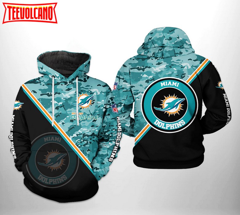 Miami Dolphins Logo Football 3D Hoodie Camo Nfl 3D Sweatshirt - Best Seller  Shirts Design In Usa