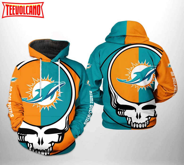 Miami Dolphins NFL Grateful Dead 3D Printed Hoodie