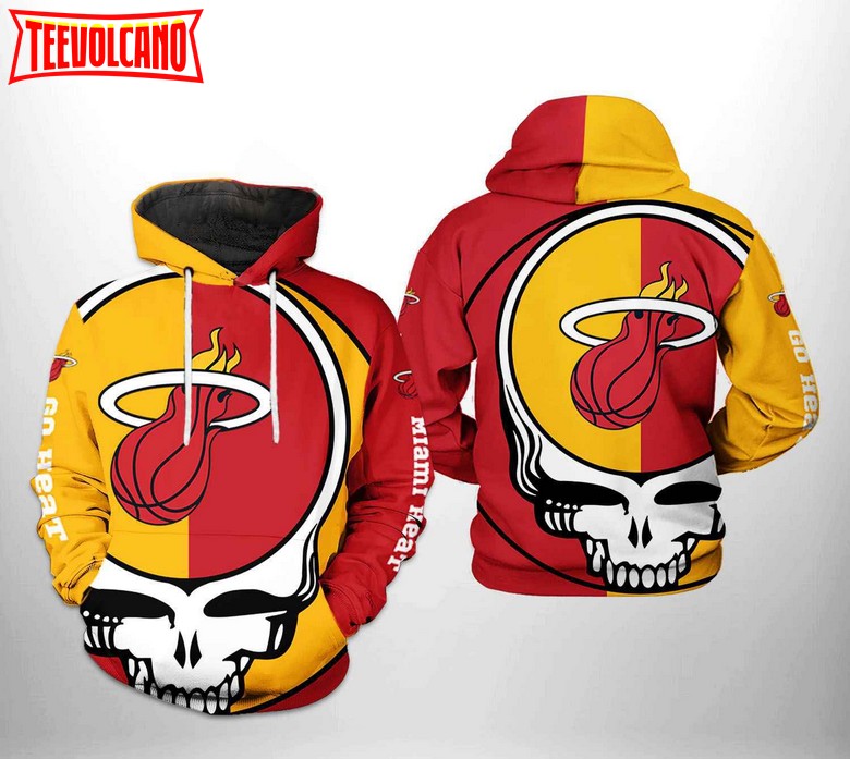 Miami Heat NBA Grateful Dead 3D Printed Hoodie