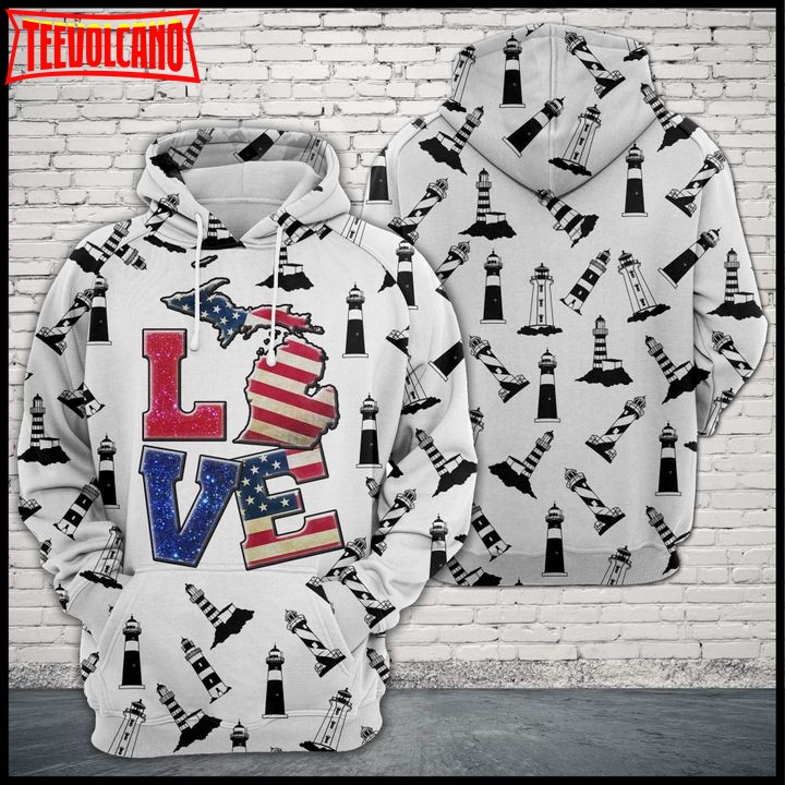 Michigan Love 3D Printed Hoodie