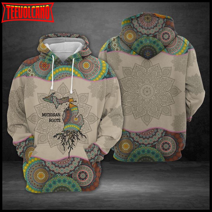 Michigan Root Mandala 3D Printed Hoodie