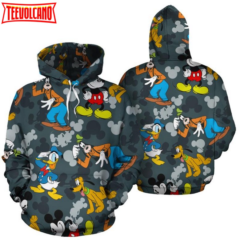 Mickey All Over Print 3D Printed Hoodie