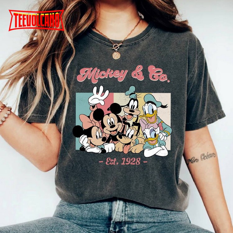 Mickey & Co 1928 Vintage T-Shirt, Retro Vintage Disney Shirt