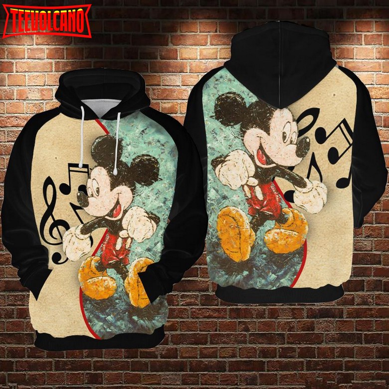 Mickey Dancing 3D Printed Hoodie