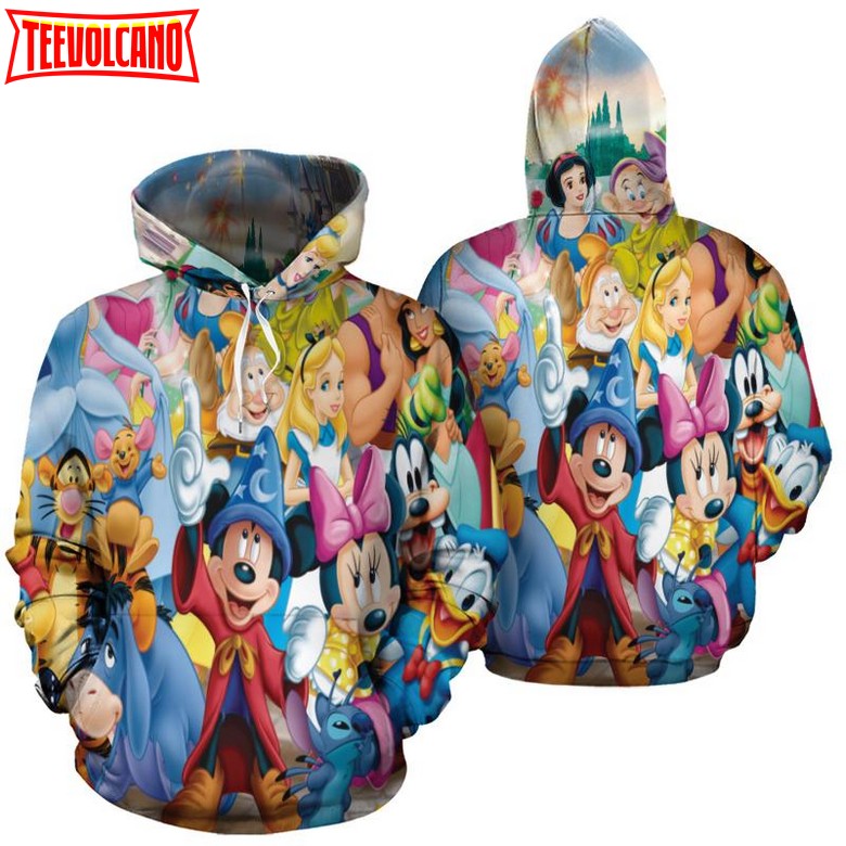 Mickey Fantasia Land 3D Printed Hoodie