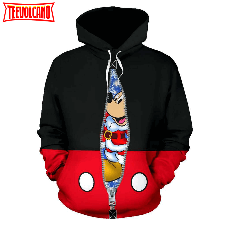 Mickey Hidden Santa Christmas Gift 3D Printed Hoodie