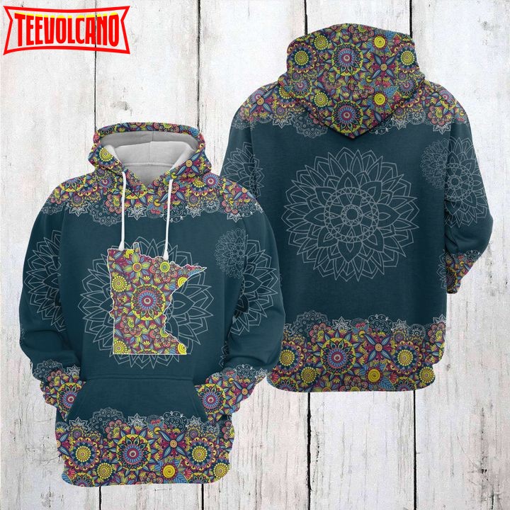 Minnesota Mandala 3D Printed Hoodie