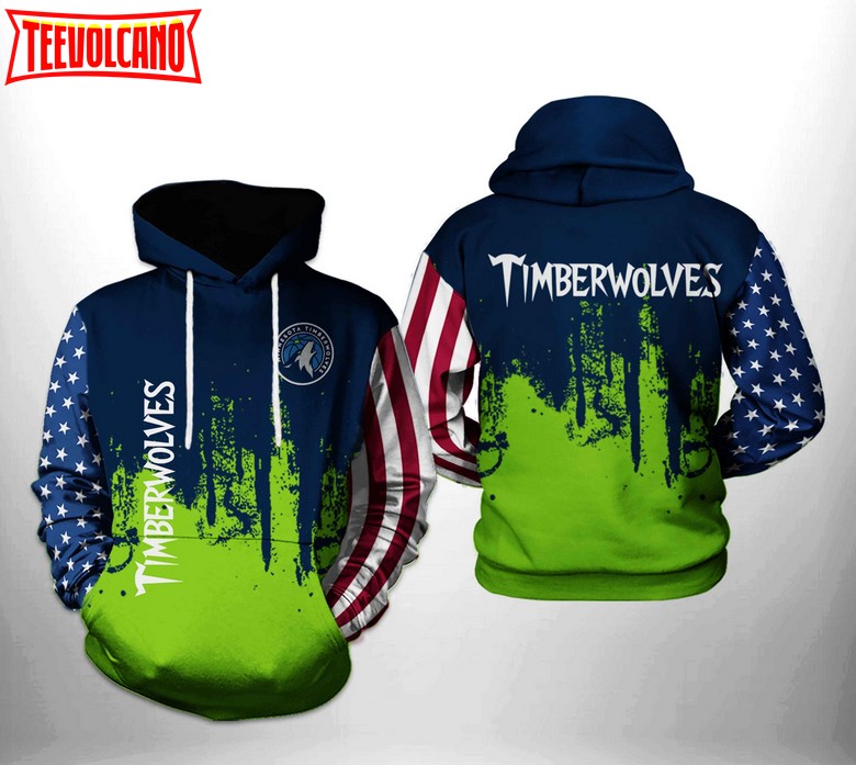 Minnesota Timberwolves NBA Team US 3D Printed Hoodie