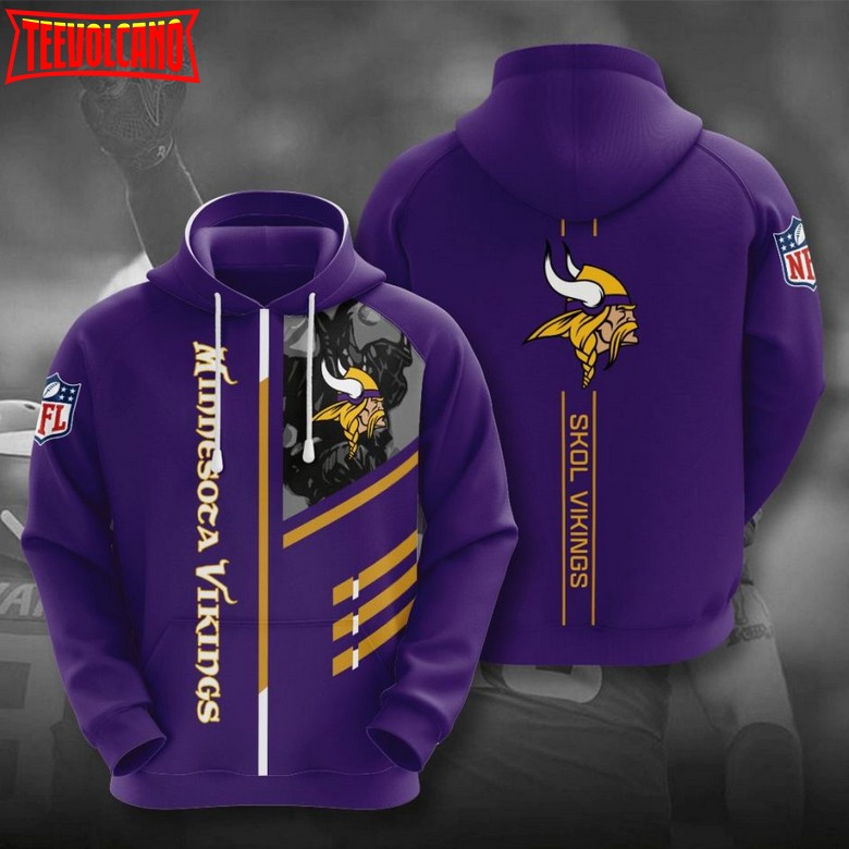 Minnesota Vikings Football 3D Printed Hoodie